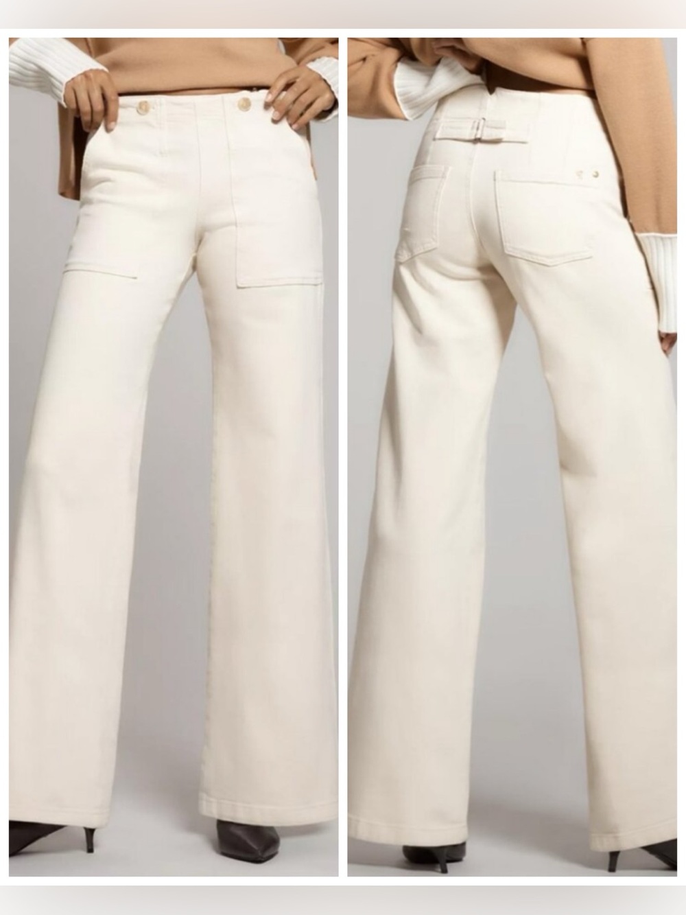 Anthropologie Pilcro The Kit Wide-Leg Utility CORDUROY Trouser - Picture 2 of 15